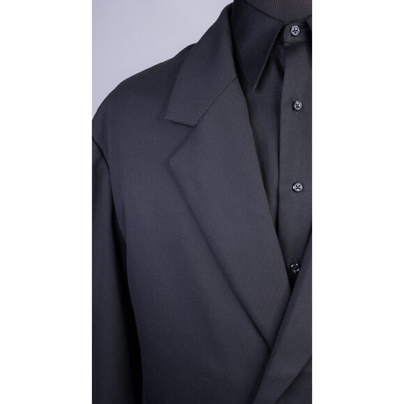 NOVA MEN Dexter Relaxed Jacket Blazer Sz XL (52R) Solid Black Poly Blend NWT - Picture 5 of 14
